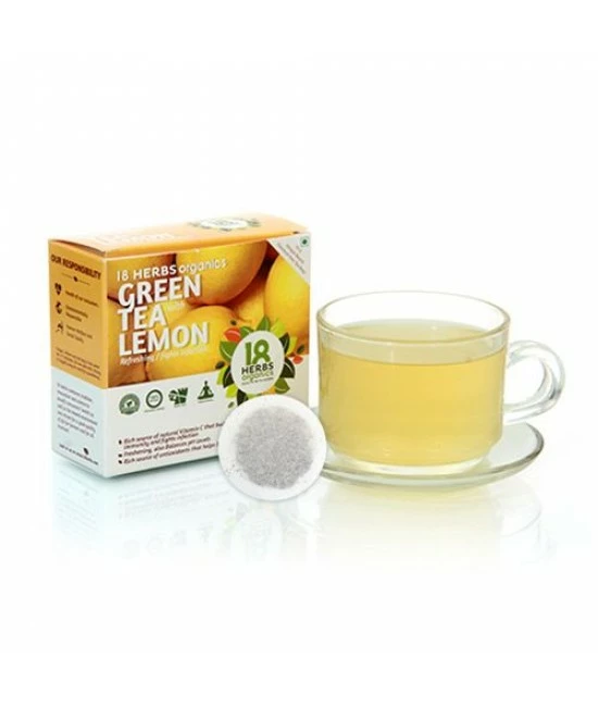 18 Herbs Green Tea - With Lemon, 17 bags