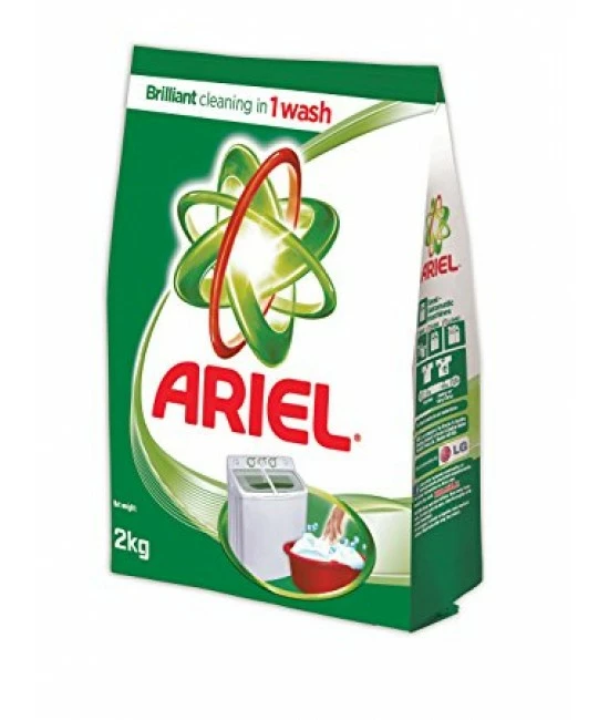 Ariel Brilliant Cleaning in 1 Wash Detergent Powder - 2 kg