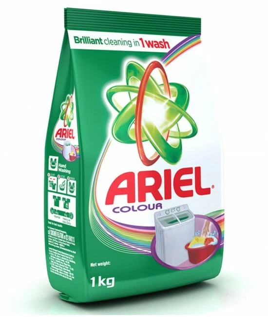 Ariel Colour Washing Detergent Powder 1 kg Pack