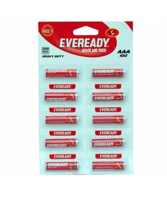 Eveready AAA Cell Red 1012, Pack Of 10 U