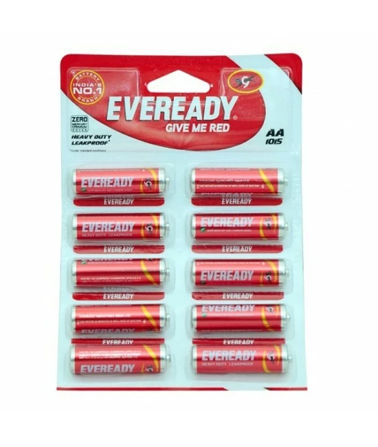 Eveready AA Cell Red 1015, Pack Of 10 U