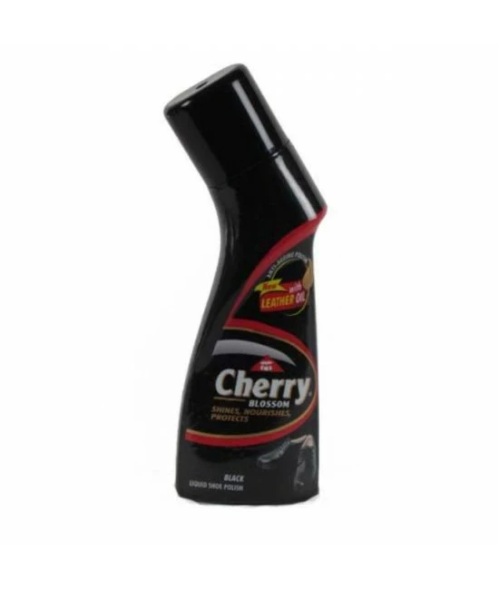 Cherry Blossom Black Liquid Shoe Polish 75 ml